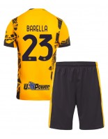 Inter Milan Nicolo Barella #23 Tredjedraktsett Barn 2024-25 Korte ermer (+ bukser)